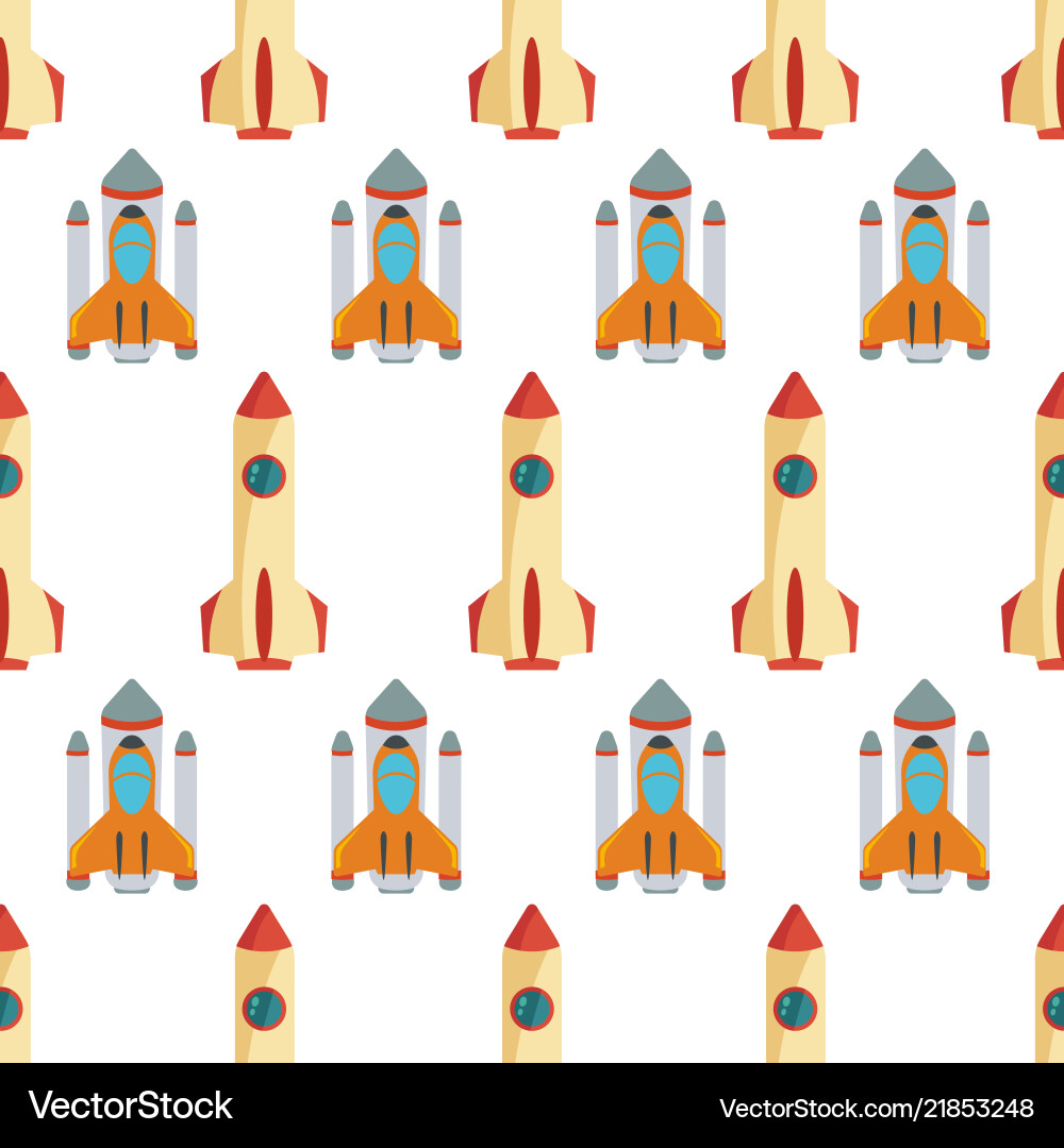Rocket pattern Rocket pattern vector image