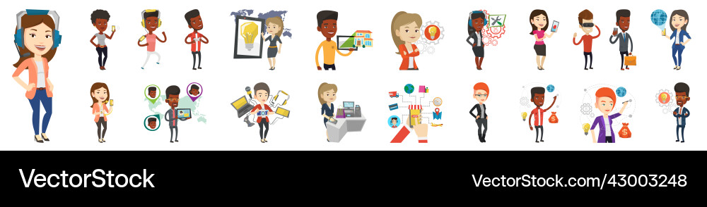 Technology use and internet connection Vector Image
