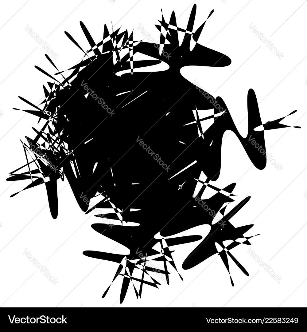 Abstract blot splatter like random shape black Abstract blot splatter like random shape black vector image