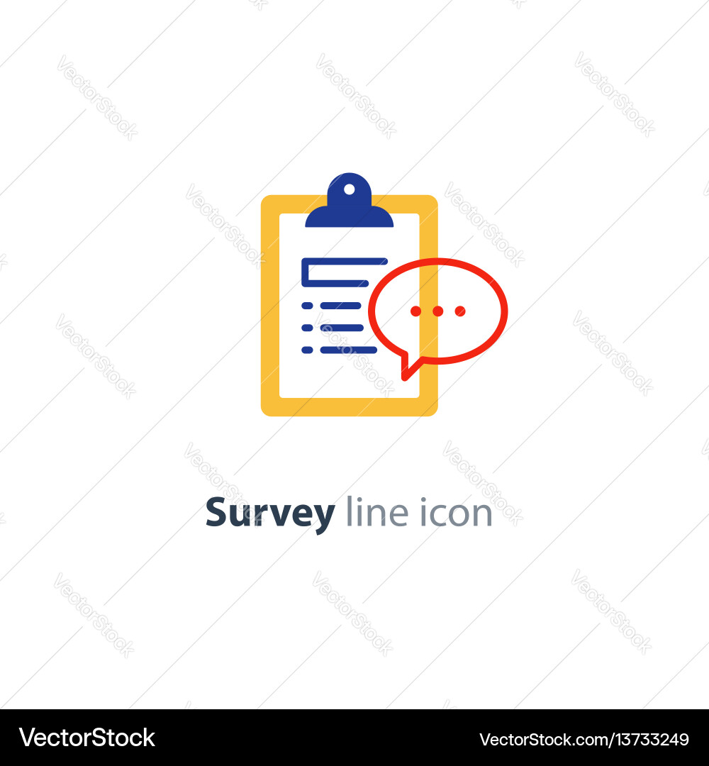 Brief report icon to do list and speech bubble Brief report icon to do list and speech bubble vector image