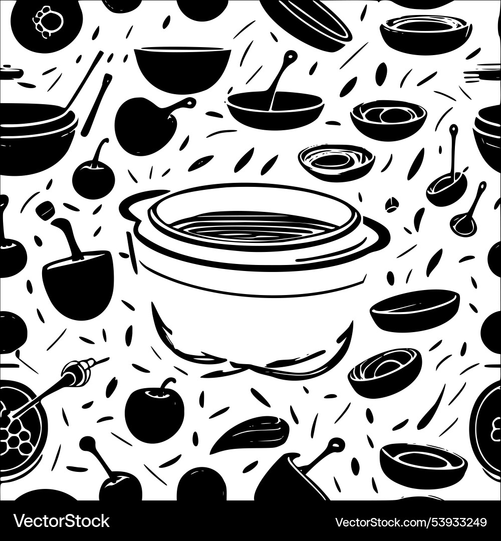 Cauldron abstract pattern seamless Vector Image