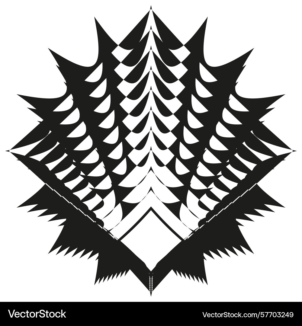 Geometric spike pattern abstract sharp shape Geometric spike pattern abstract sharp shape vector image