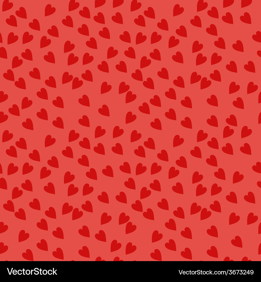 Seamless pattern with hearts background vector image
