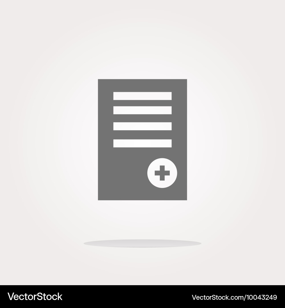 Text file sign icon add document symbol vector image
