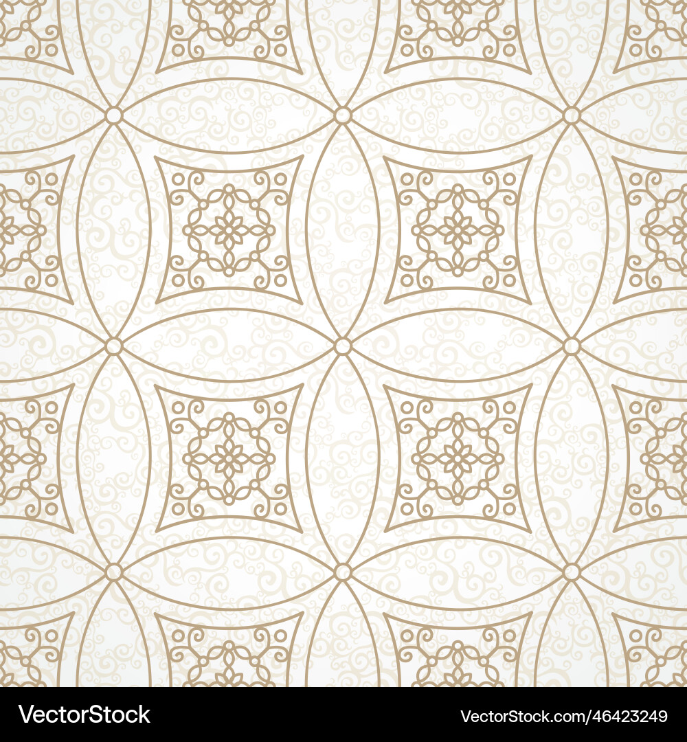 Vintage seamless pattern in eastern style Vector Image