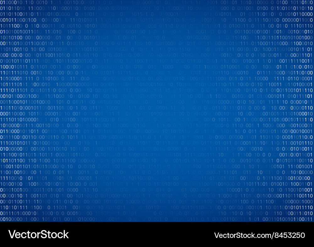 Binary Code Background Vector Image