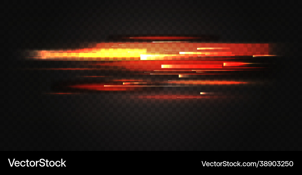 Dynamic Red Speed Lines vector image