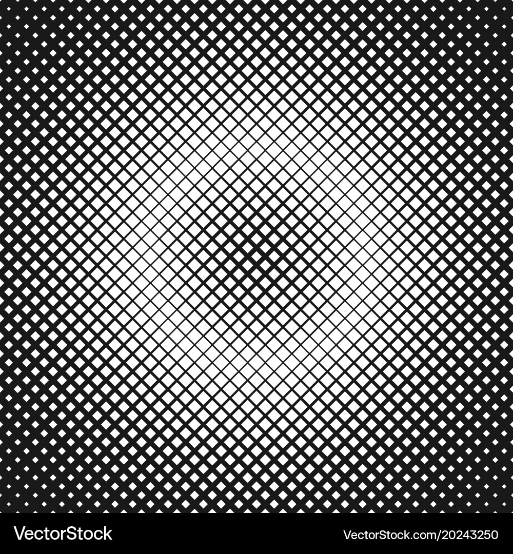 Halftone square pattern background design vector image
