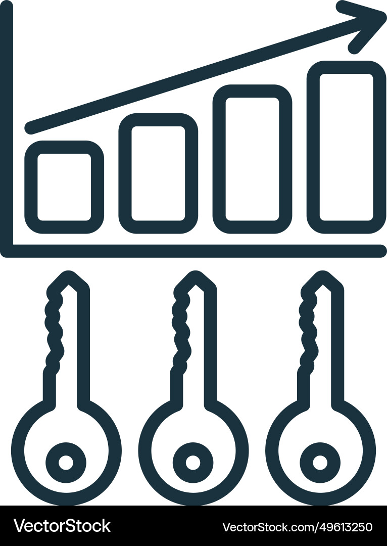 Key performance indicator icon monochrome simple Key performance indicator icon monochrome simple vector image