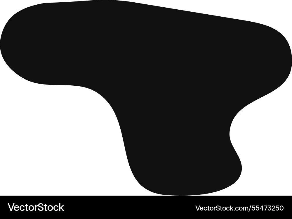 Minimal black irregular rounded blob shape Minimal black irregular rounded blob shape Vector Image