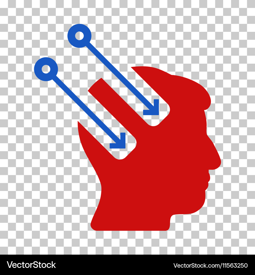 Neural interface icon vector image