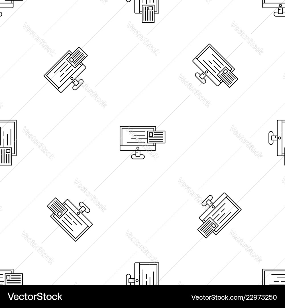 New web mail pattern seamless New web mail pattern seamless vector image