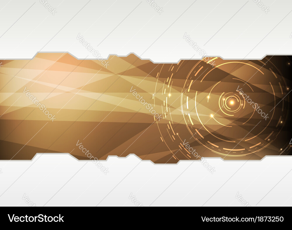 Transparent folder template in high-tech style vector image