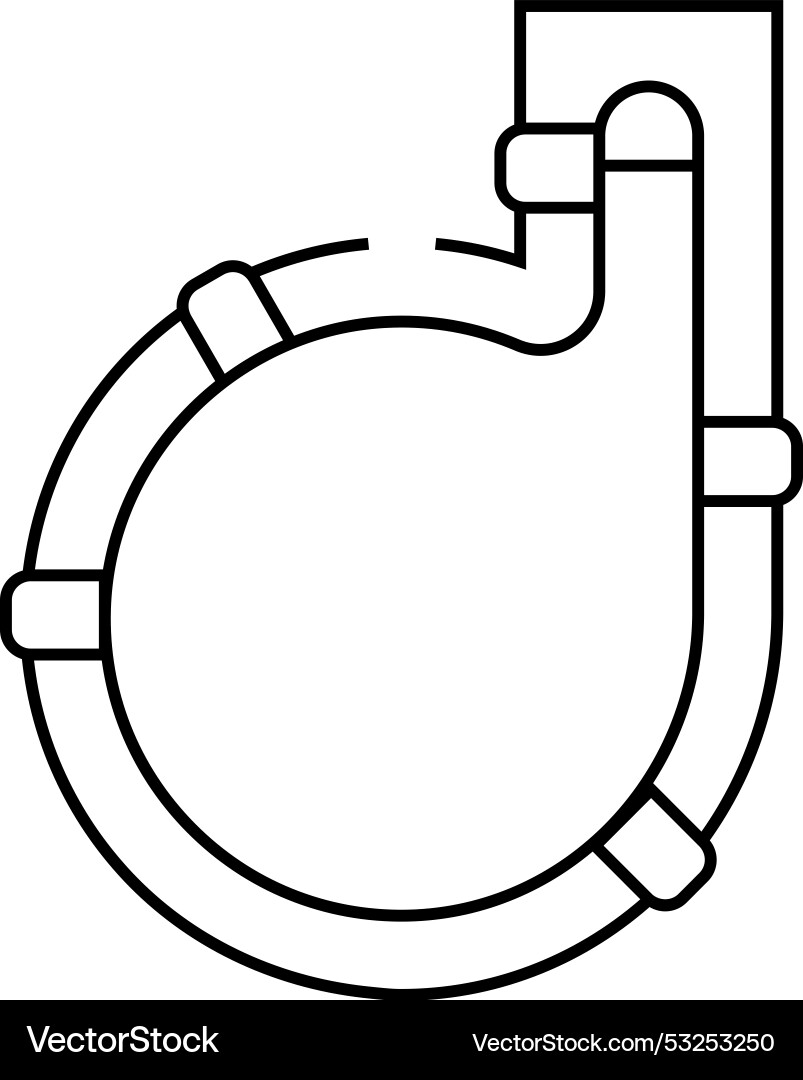 Wineskin spain line icon Wineskin spain line icon vector image