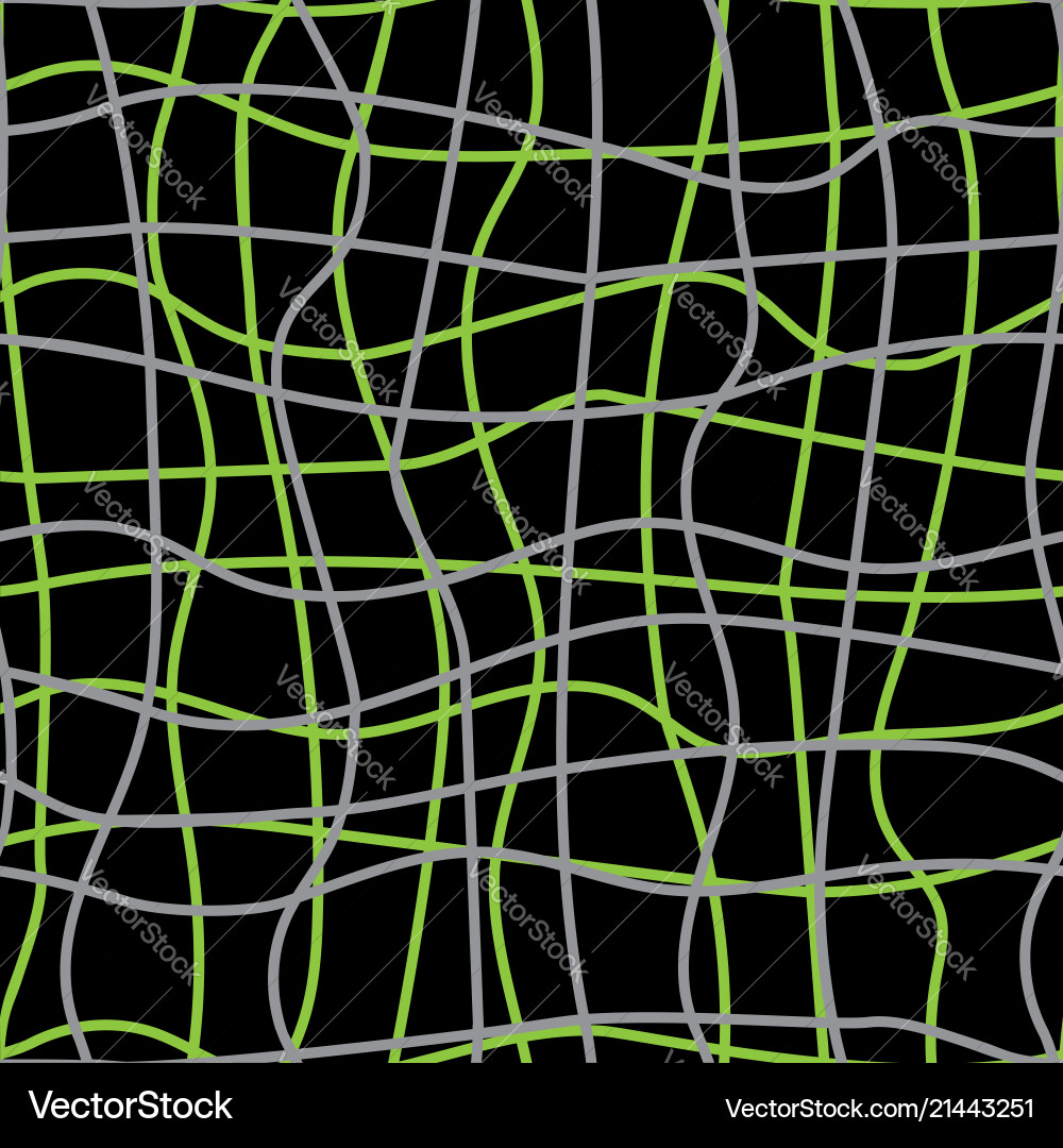 Abstract confusing lines dark seamless pattern vector image
