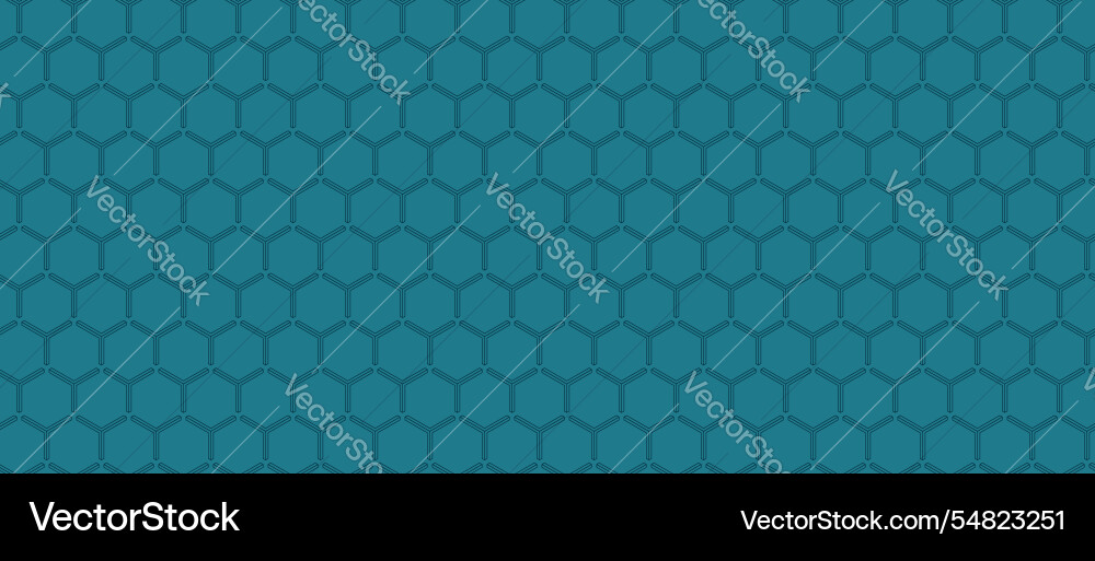 Abstract teal geometric pattern stylish hexagonal Vector Image