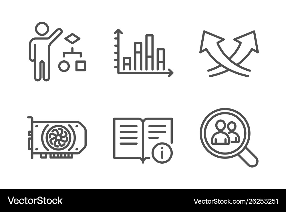Algorithm gpu und Diagramm-Diagramm-Symbole gesetzt Algorithm gpu und Diagramm-Diagramm-Symbole gesetzt vektorbild