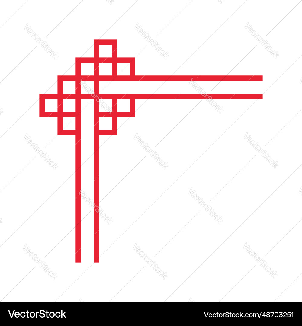Chinese frame element design Vector Image