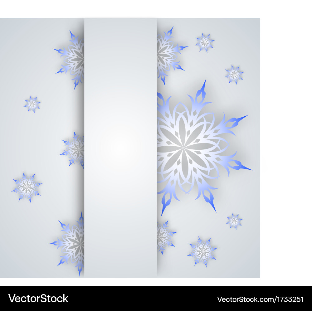 Snowflake on a paper background Vector Image