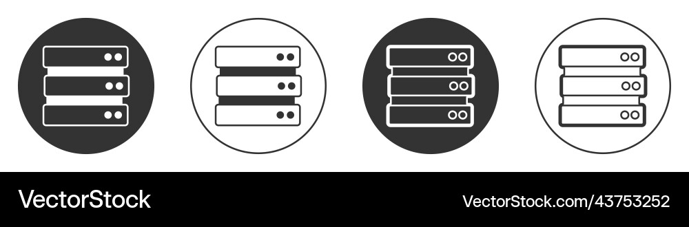 Black server data web hosting icon isolated Black server data web hosting icon isolated Vector Image