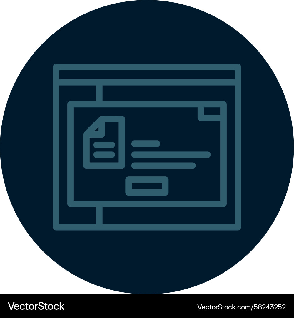 File Line Data Icon Vector Image