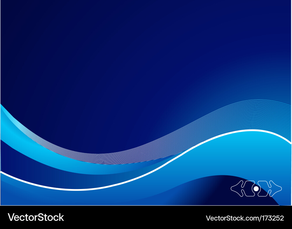 Futuristische blaue Gradientenwellen Vektorbild