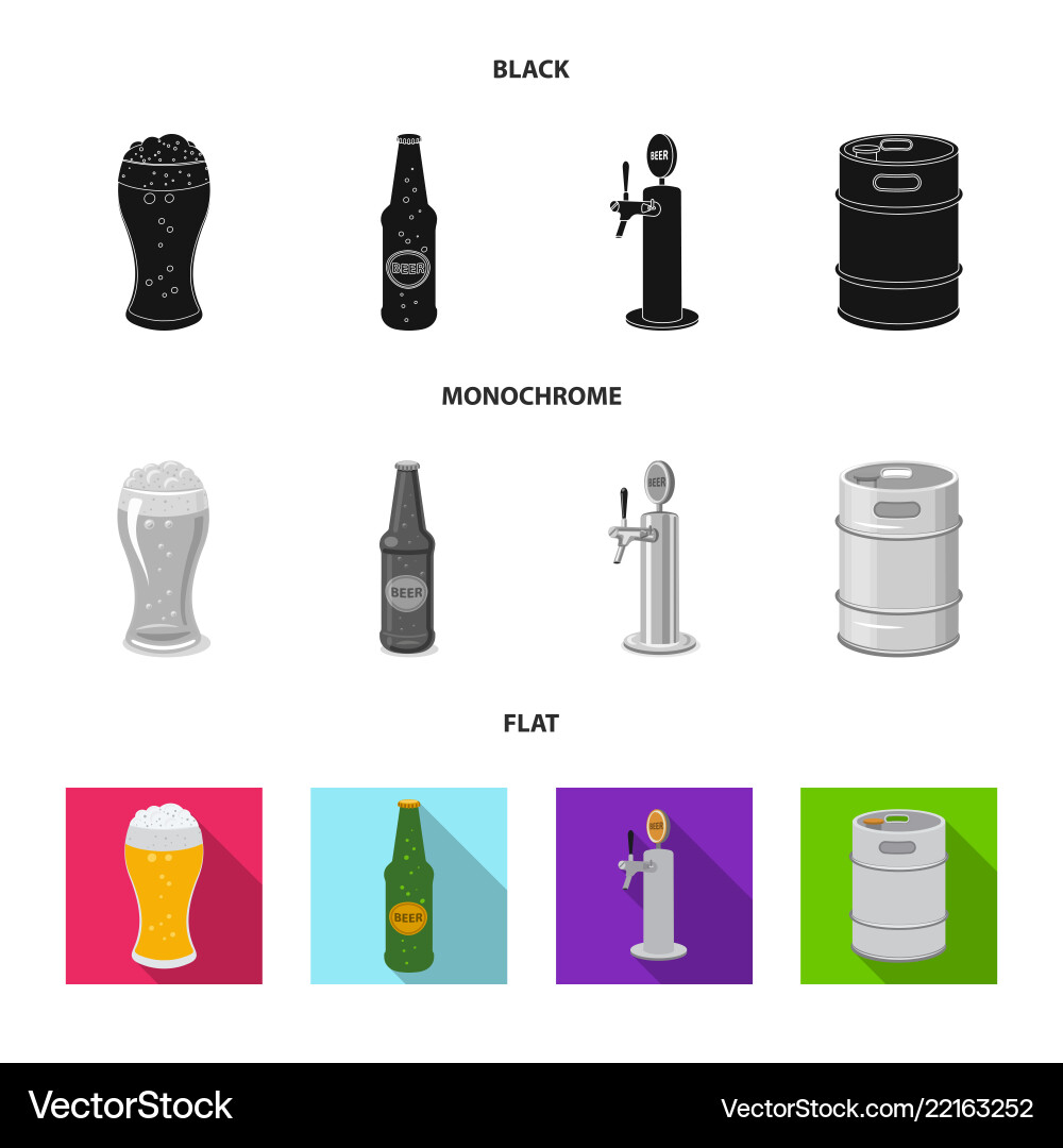 Isolated object of pub and bar icon collection Isolated object of pub and bar icon collection vector image