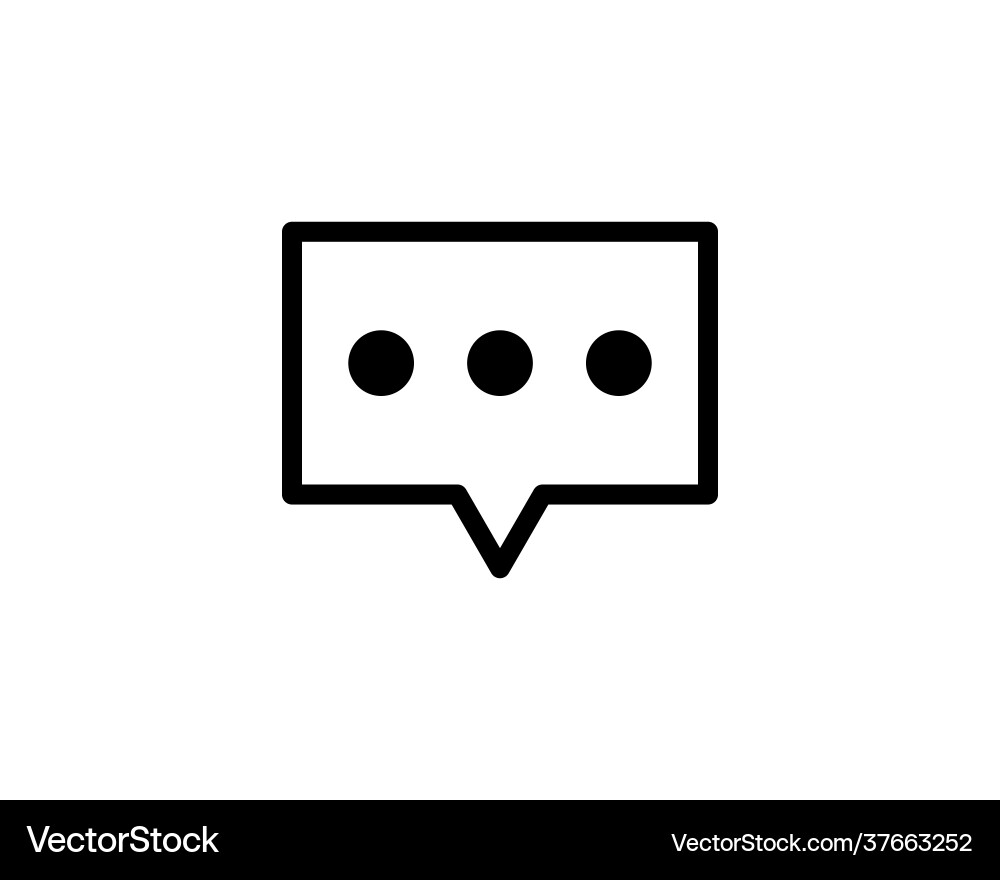 Message thin line icon Message thin line icon vector image