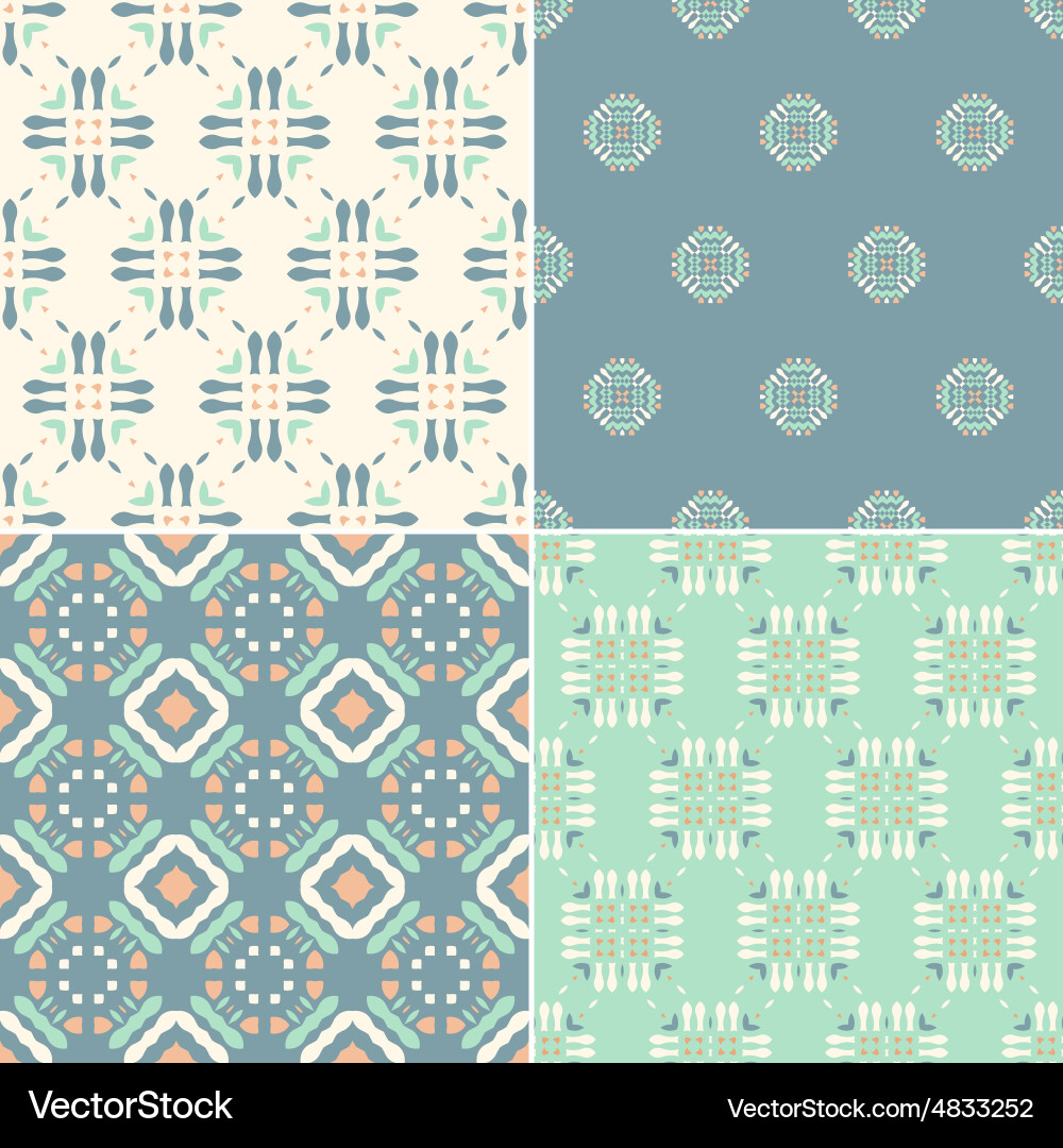 Pattern set vector image