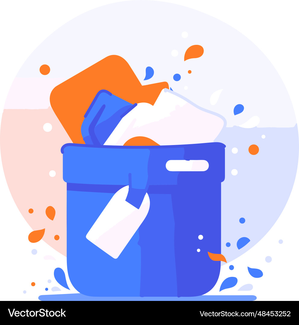 Trash can for recycling in ux ui flat style Trash can for recycling in ux ui flat style Vector Image