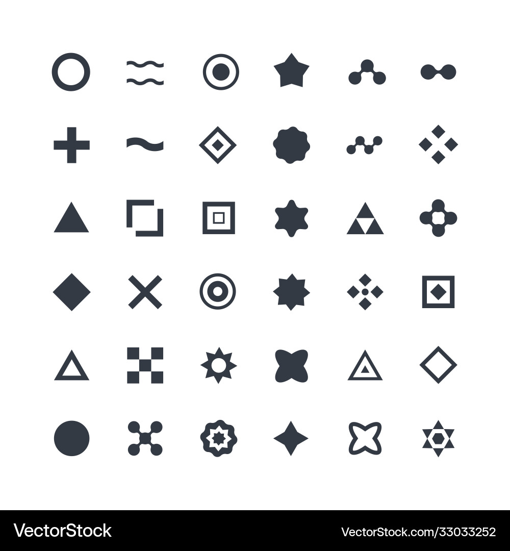 Universal unique icons for web and mobile black Universal unique icons for web and mobile black vector image