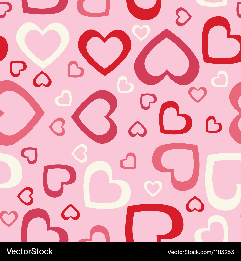 Abstract Heart Pattern Background vector image