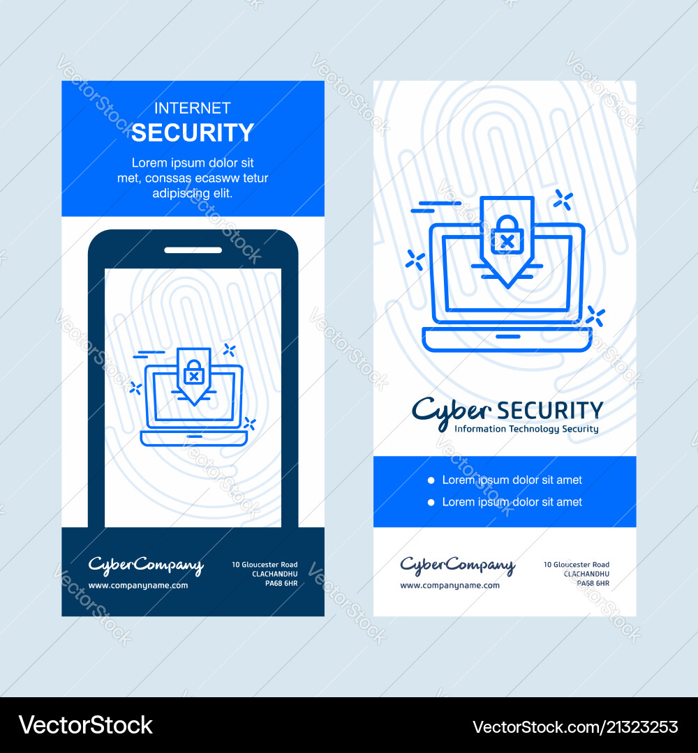 Cyber security design with elegant style Vector Image