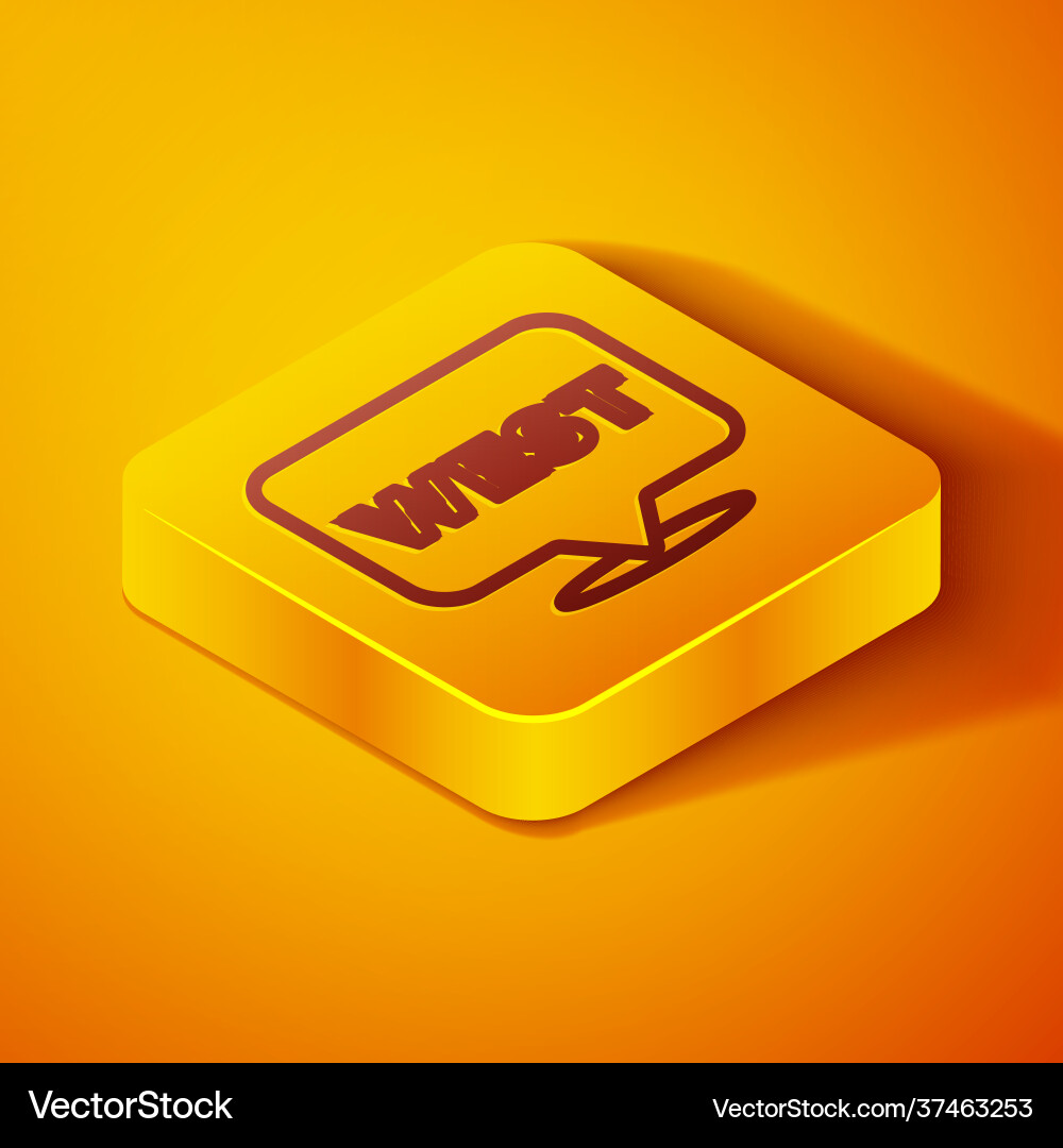 Isometric line pointer to wild west icon isolated Isometric line pointer to wild west icon isolated vector image