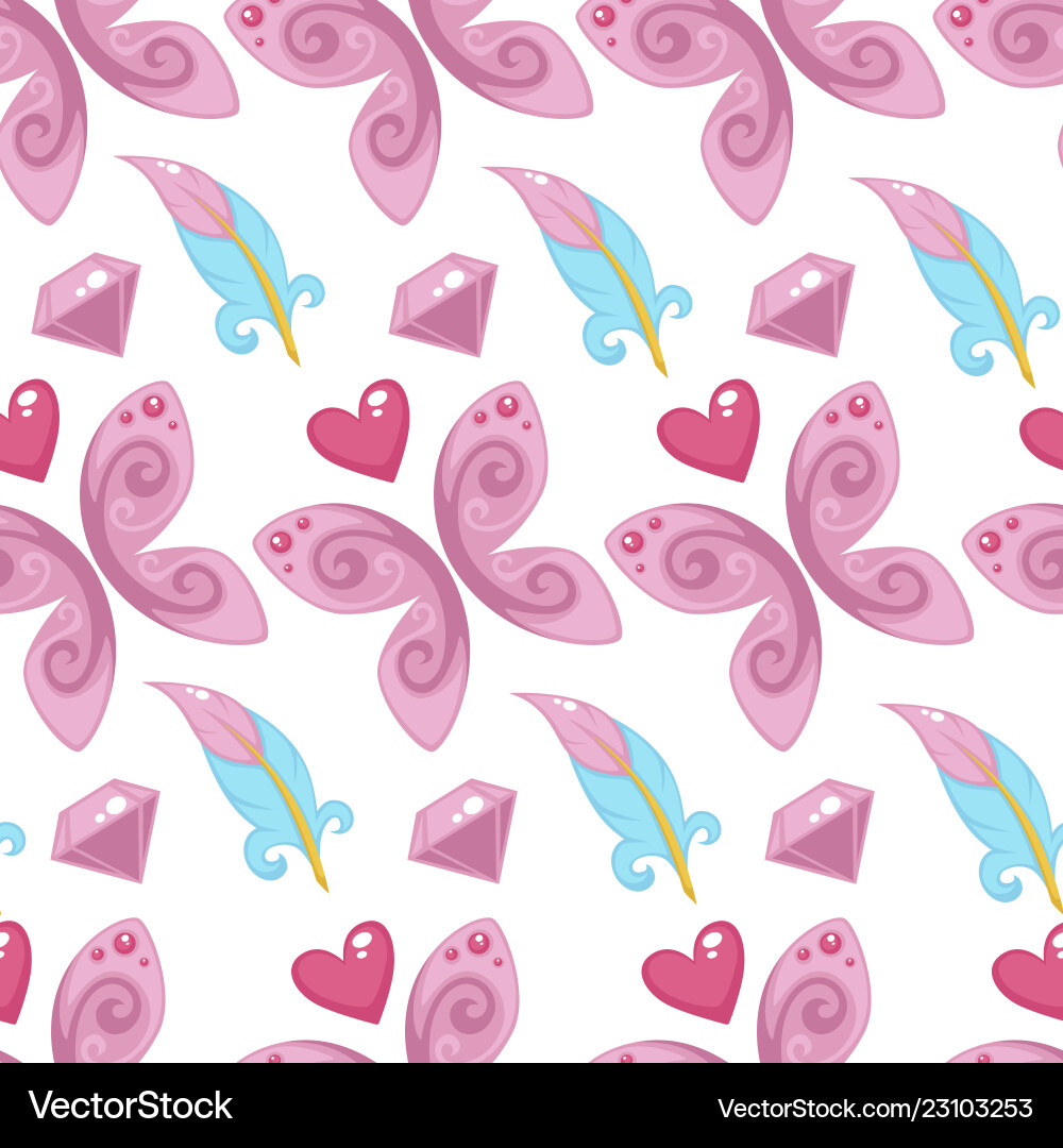 Princess with fairy elements unicorn and magic Princess with fairy elements unicorn and magic vector image