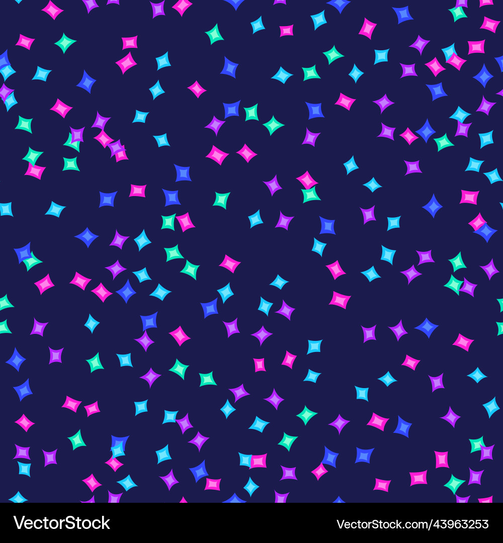 Seamless pattern with various colored stars image Seamless pattern with various colored stars image vector image