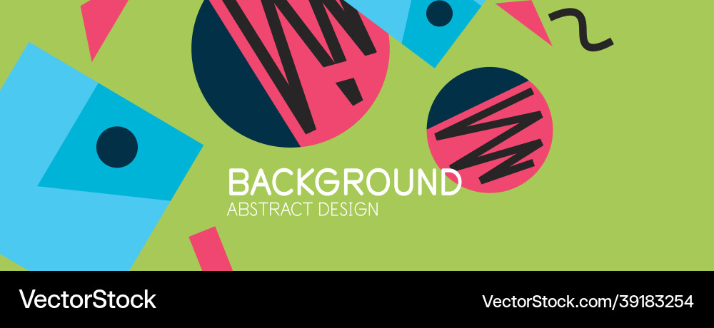 Abstract background blocks lines triangles vector image
