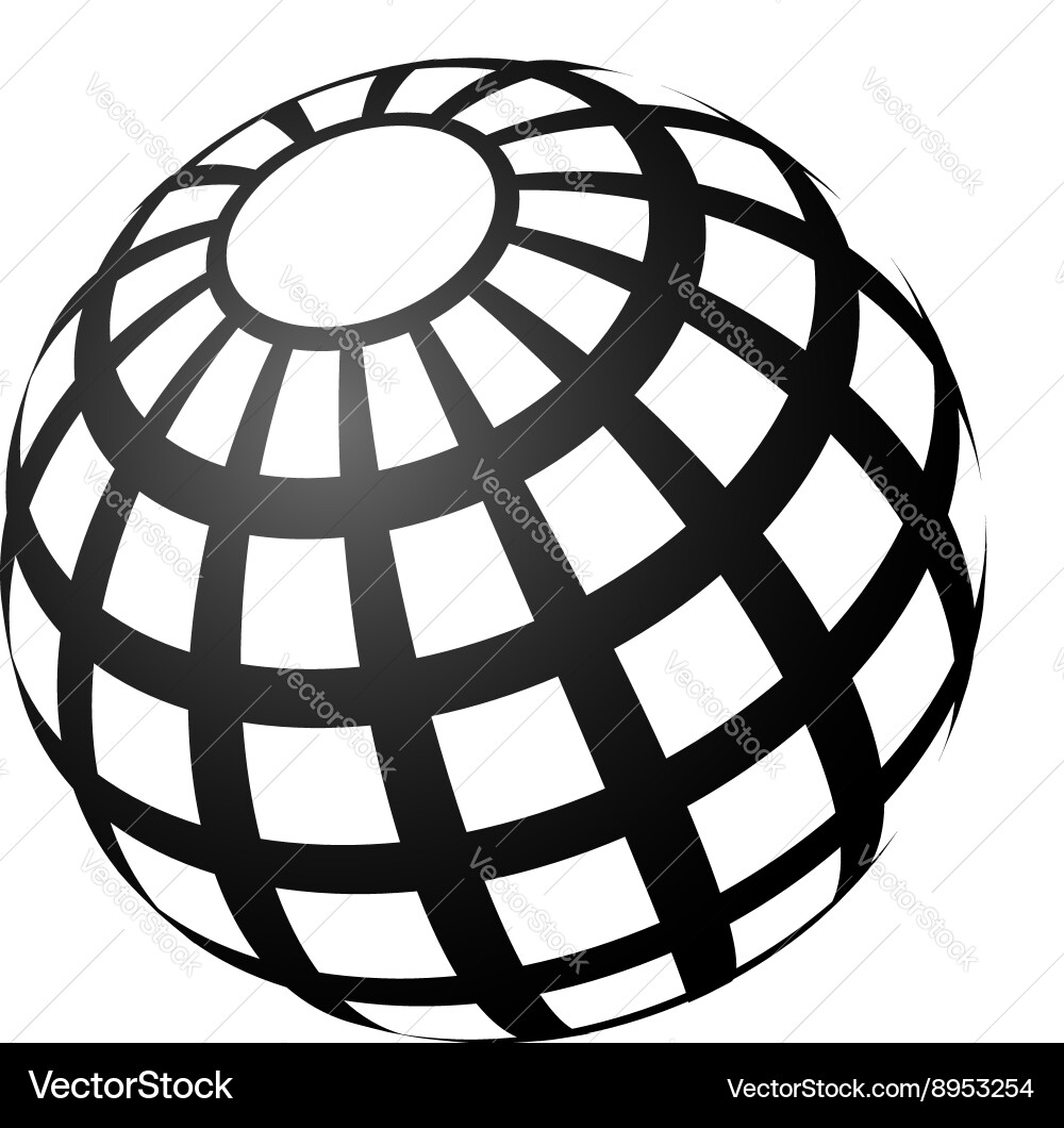 Abstract Globe Network Vector Image