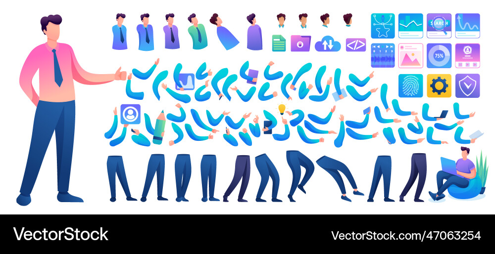 Constructor for creating a young man n4 create Constructor for creating a young man n4 create Vector Image