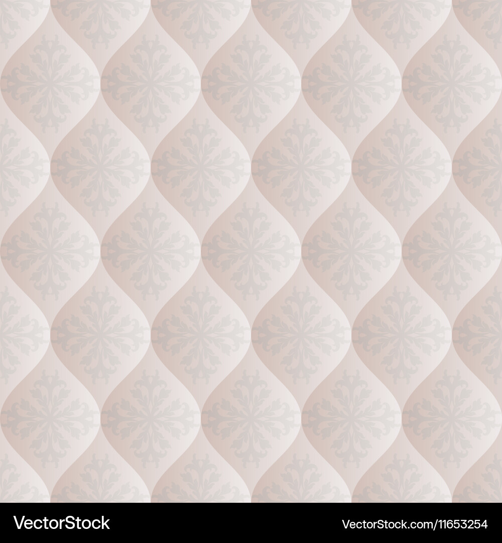 Damask Texture Seamless Pattern Vector Image