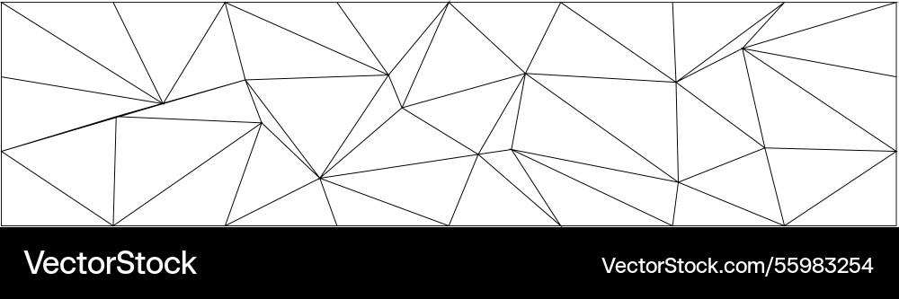 Geometric chaos pattern with triangular shapes Vector Image