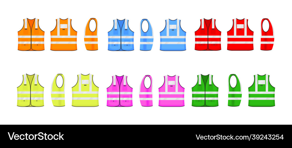 Safety reflective vest icon sign flat style design Safety reflective vest icon sign flat style design vector image
