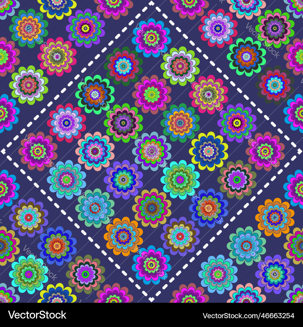Seamless colorful spring pattern Seamless colorful spring pattern Vector Image