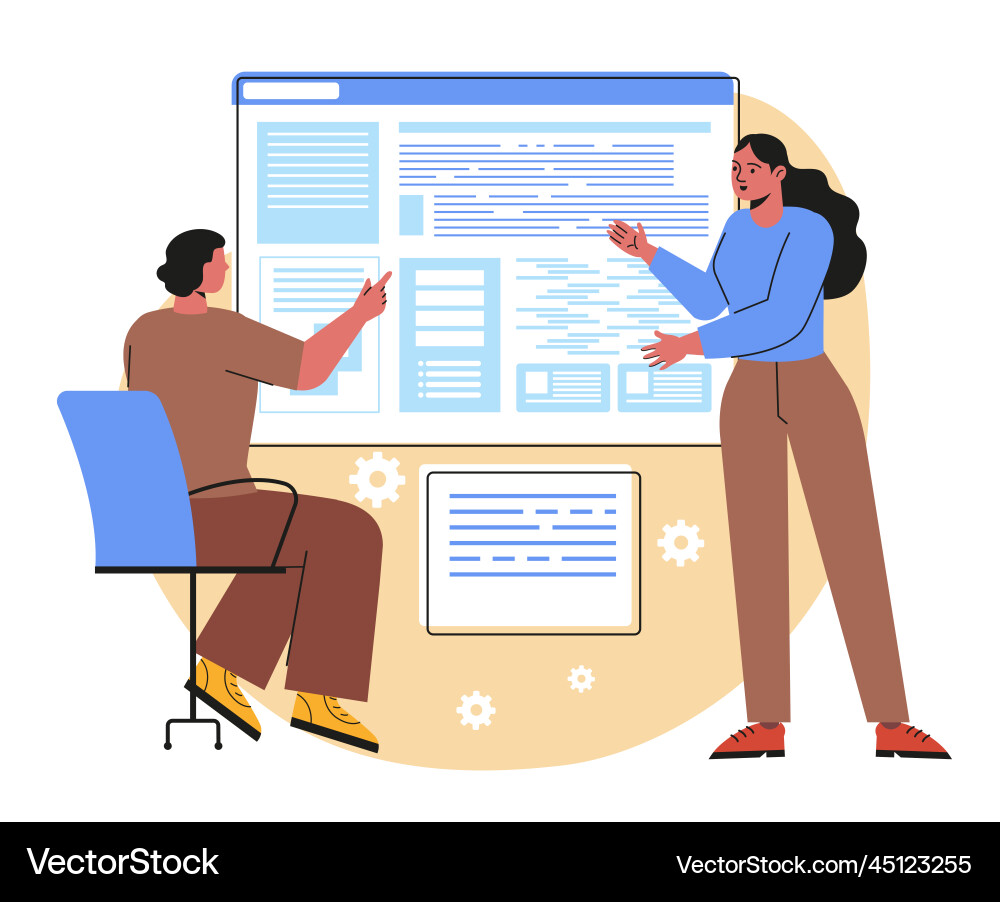 Concept of software development Concept of software development vector image