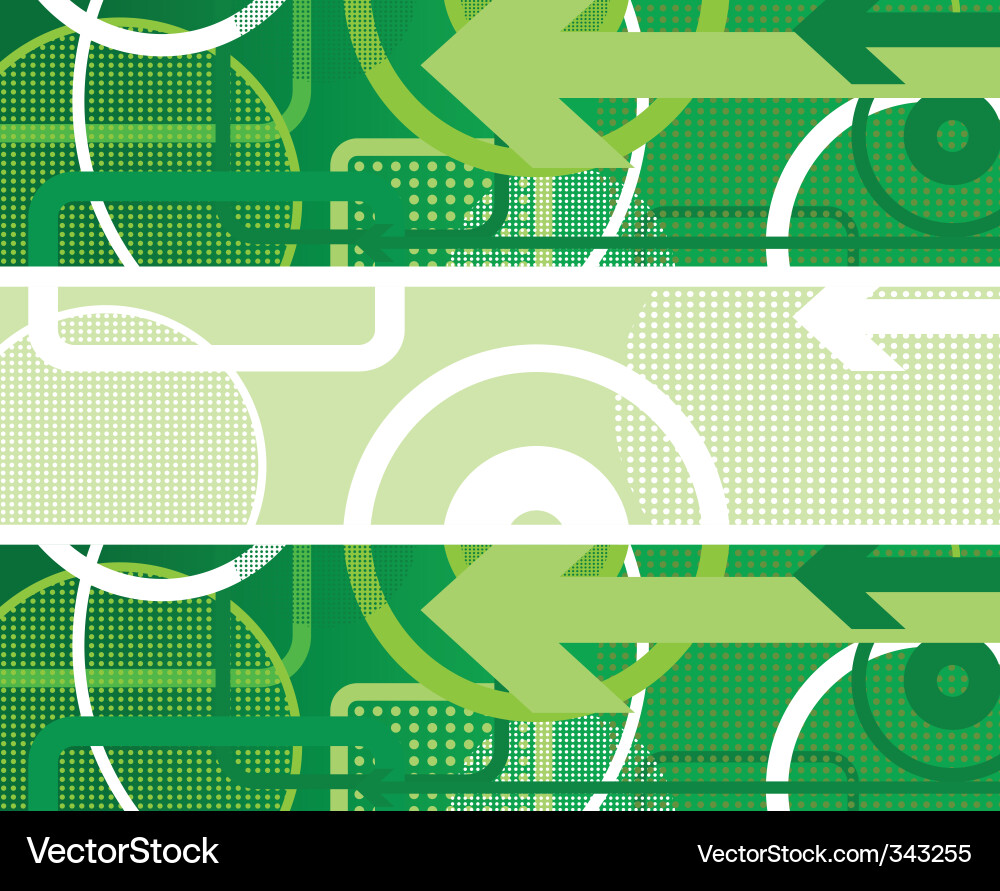 Green Circular Pattern Background vector image