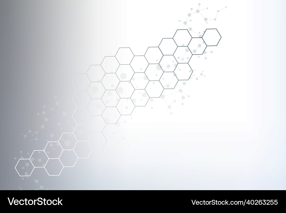 Hexagonal abstract background big data Hexagonal abstract background big data vector image