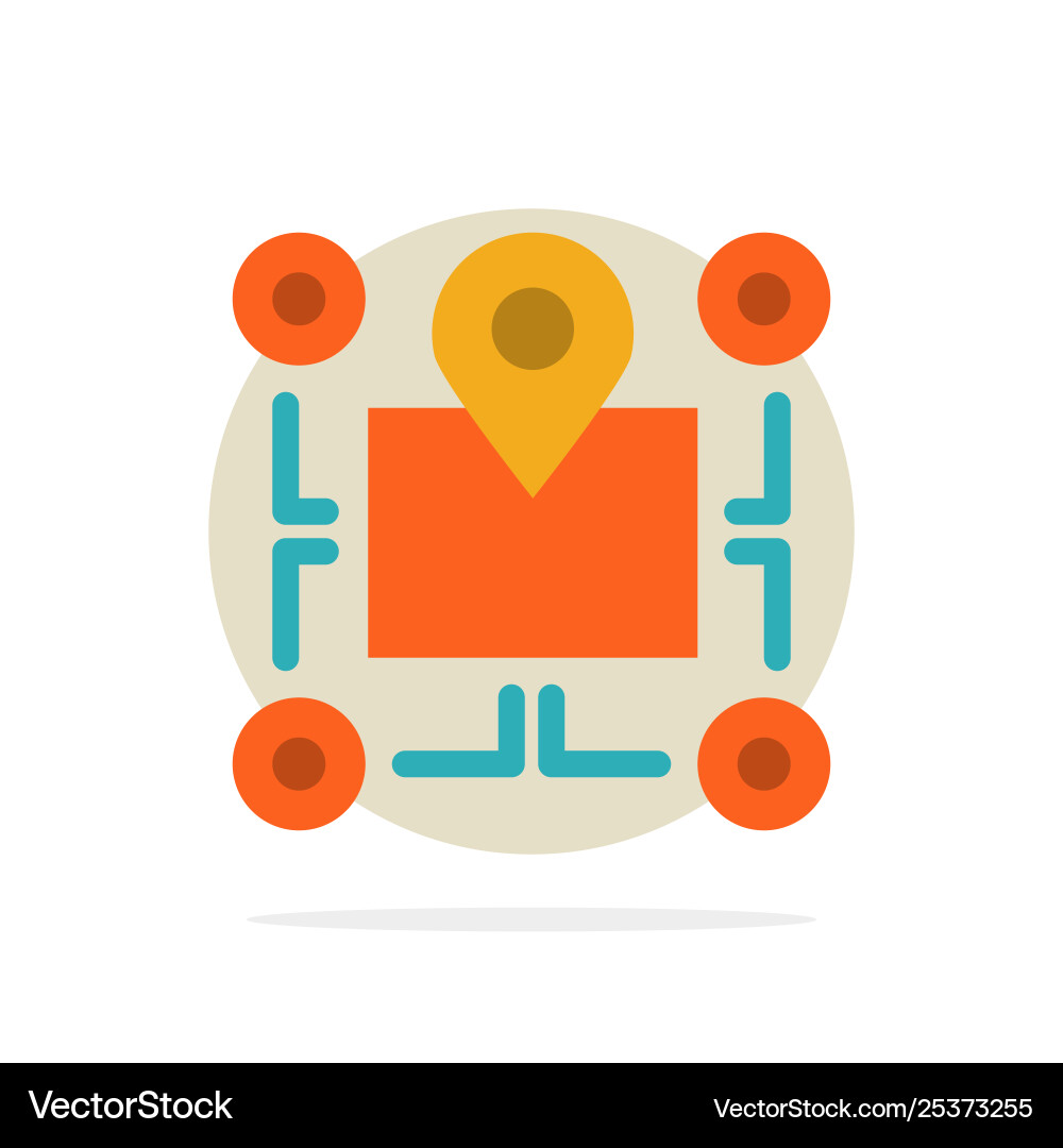 Location map chip area pointer abstract circle Location map chip area pointer abstract circle Vector Image