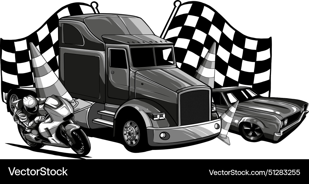 Monochrome set Royalty Free Vector Image - VectorStock