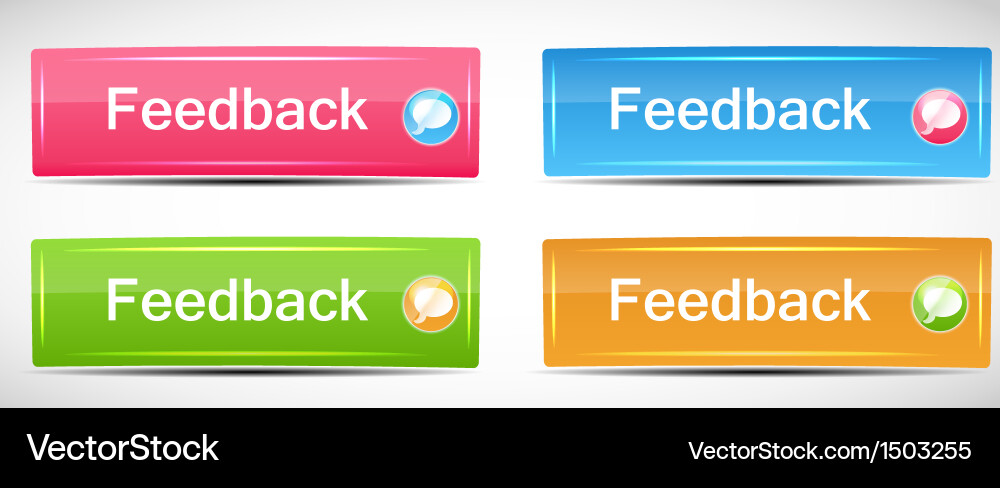 Shiny rectangle menu buttons vector image