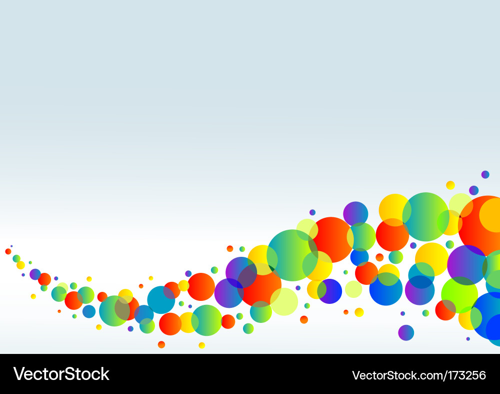 Colorful Abstract Circle Background Vector Image